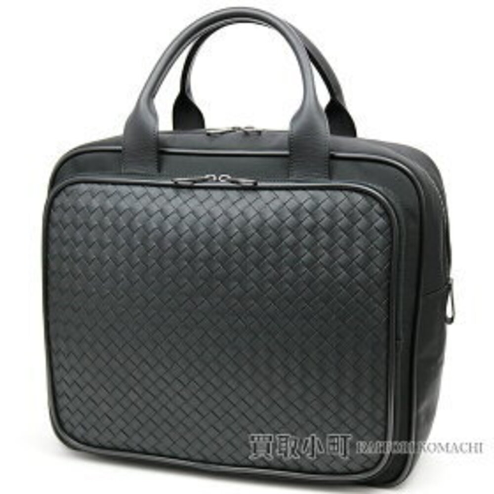 Bottega Veneta Nero Black Intrecciato Calfskin Bag Black Business